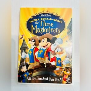 Walt Disney Mickey,Donald,Goofy Three Musketeers DVD